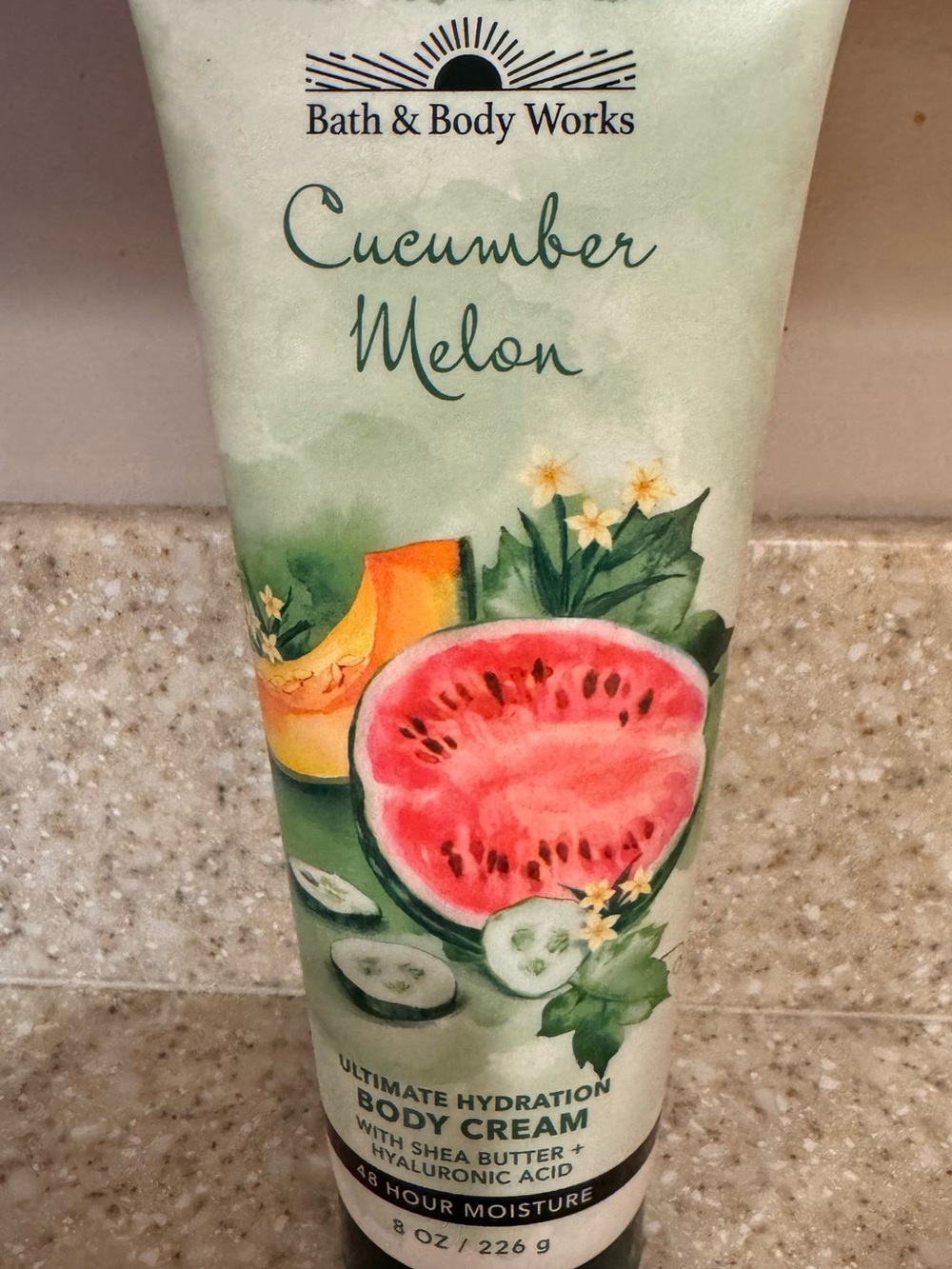 Original Bath and Body Works Cucumber Melon Body Cream 8 ounces